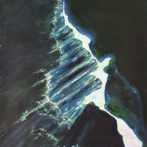 There 's a crack...- 2020 Acryl en inkt op papier
